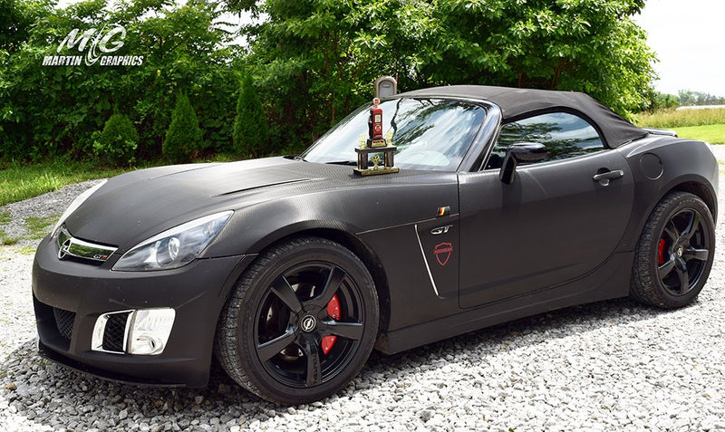 Hanus trophy carbon fiber — vehicle wrap