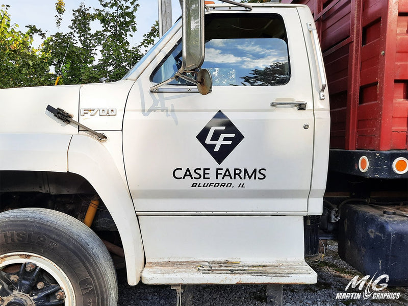 Vinyl case farms — vehicle wrap