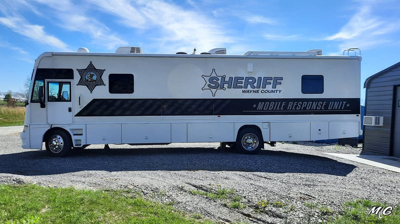 Wayne County Sheriff mobile response unit lettering